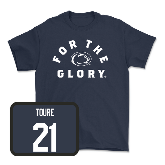 Navy Football For The Glory Tee  - Vaboue Toure