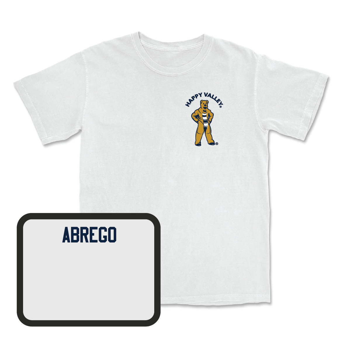 Track & Field White Happy Valley Comfort Colors Tee - Antonio Abrego