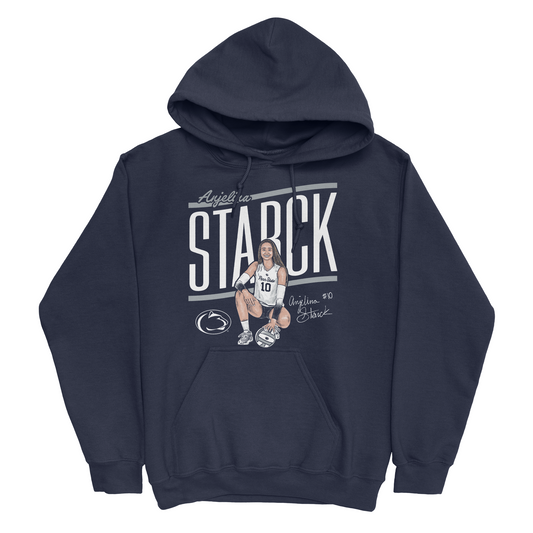 EXCLUSIVE RELEASE: Anjelina Starck Banner Name Navy Hoodie