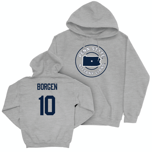 Sport Grey Women's Soccer State Hoodie  - Olivia Borgen