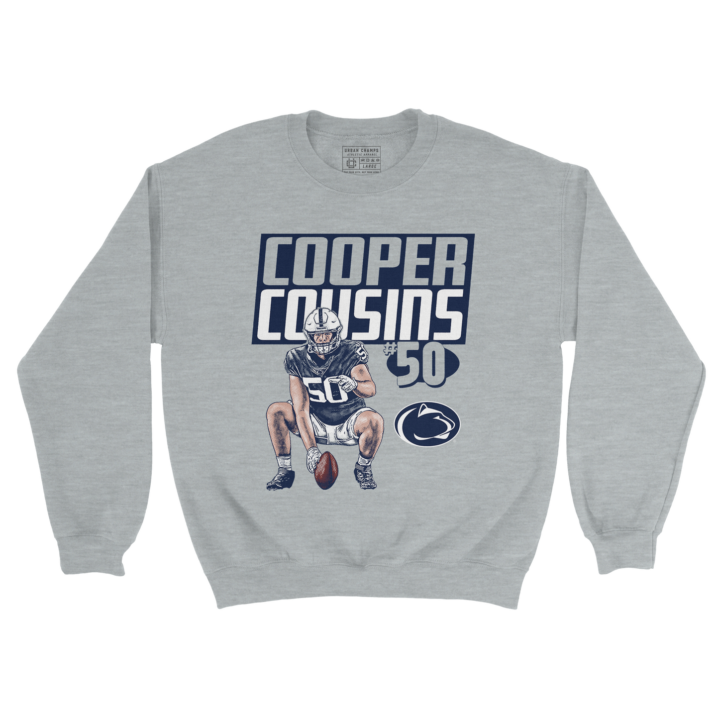 EXCLUSIVE RELEASE: Cooper Cousins Block Name Sport Grey Crew