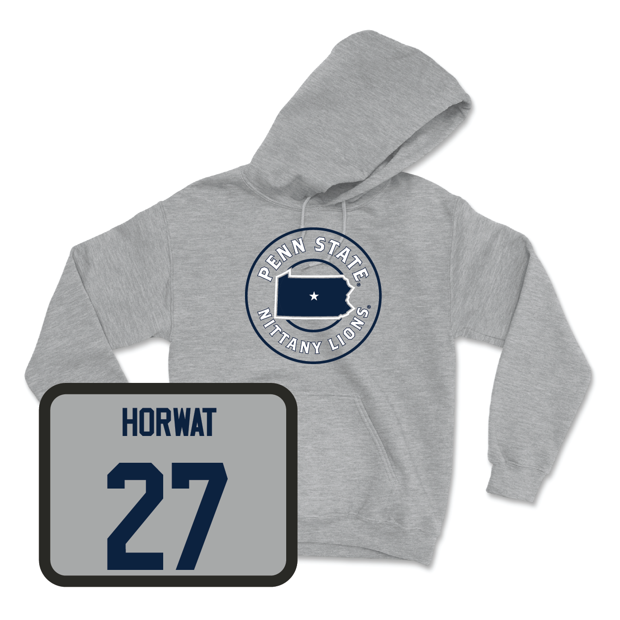 Sport Grey Baseball State Hoodie - Mason Horwat