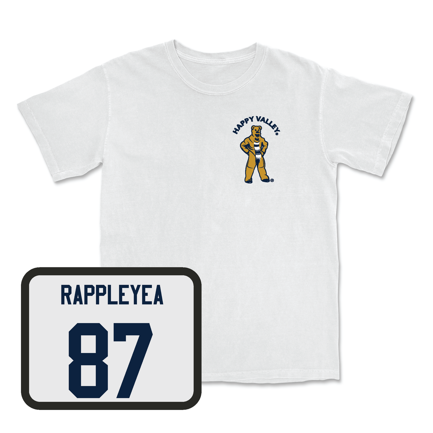 Football White Happy Valley Comfort Colors Tee