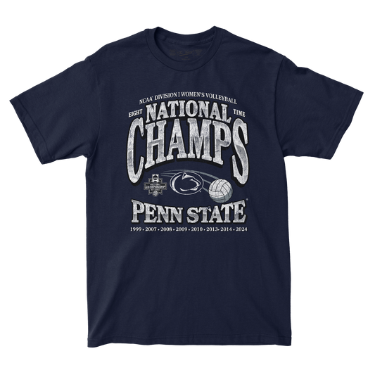 Penn State Women's Volleyball 2024 National Champions Vintage Tee by Retro Brand