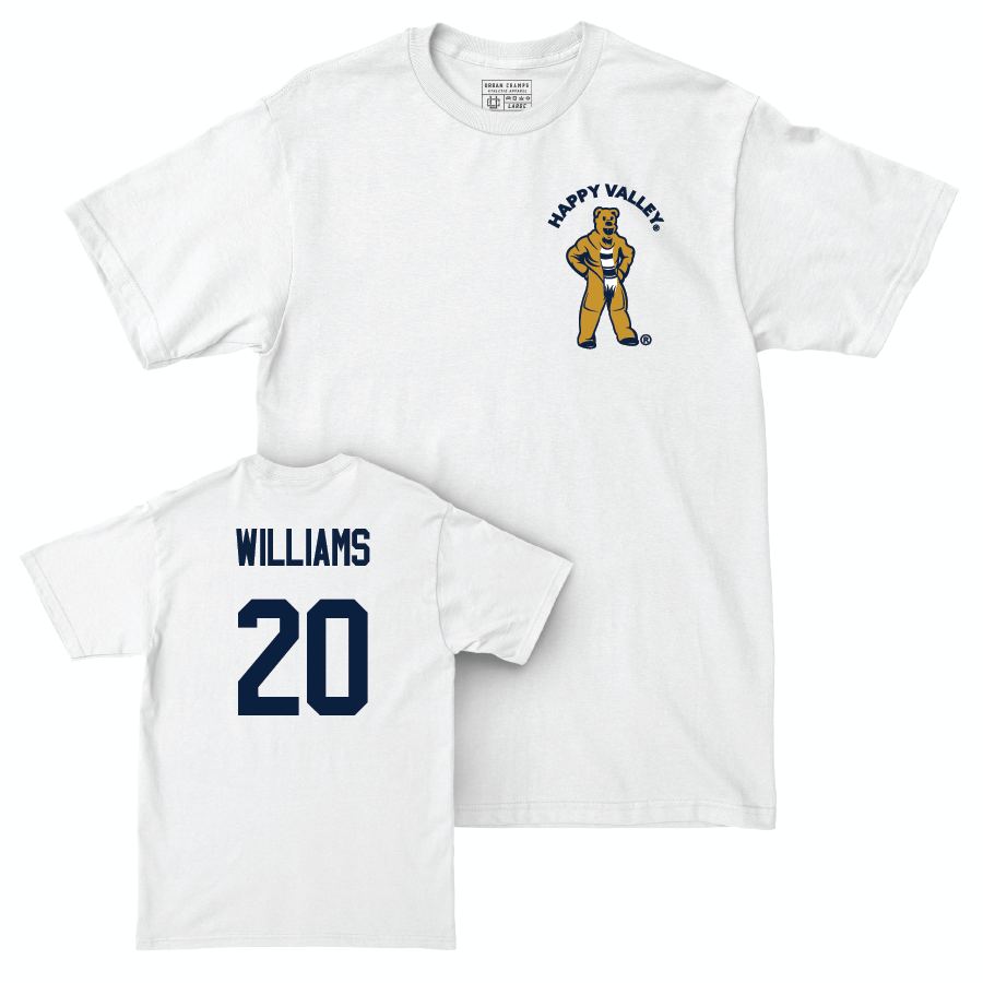 Football White Happy Valley Comfort Colors Tee   - Mylachi Williams